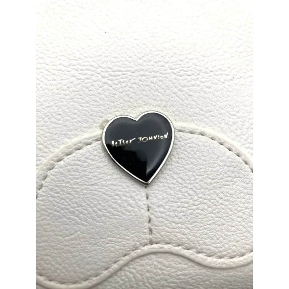 Betsey Johnson Black White Dalmation Puppy Face Wallet Wristlet - Picture 5 of 6